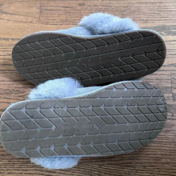 Koolaburra by UGG Milo Suede Leather Faux Fur House Shoes Slippers Size 8 - Picture 9 of 16